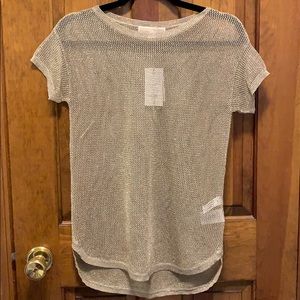 NWT Michael Kors gold top size xxs